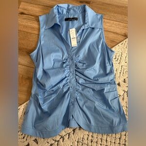 White House Black Market Ruche Shirt